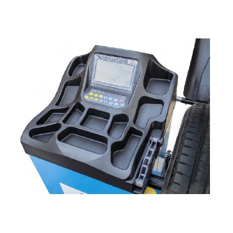 Equilibreuse roue automatique 3D pointeur laser 230 V / 90 W + Lève roue  semi-automatique - EQ